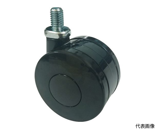 ねじ込み双輪キャスター　ナイロン車輪　自在　Φ60　M10