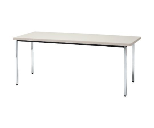 会議用テ-ブル　1200X750XH700　角脚　下棚無し　ニューグレー