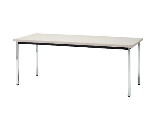 会議用テ-ブル　1800X600XH700　角脚　下棚無し　ニューグレー