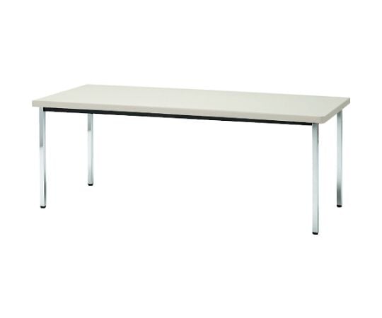 会議用テ-ブル　1800X900XH700　角脚　下棚無し　ニューグレー