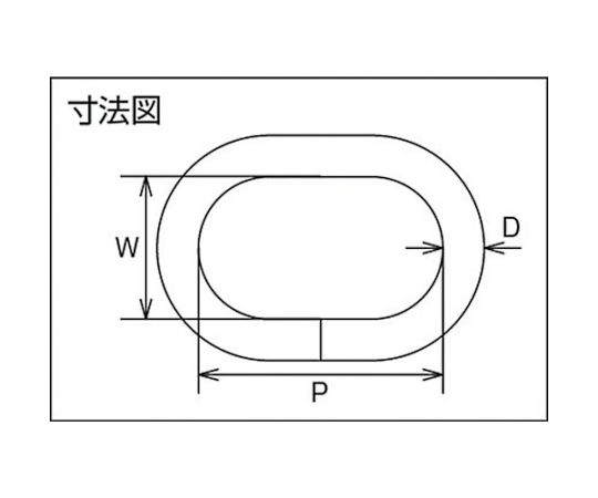 64-8731-12 楕円リンク ステンレス製 19mm 1個入 TOL-19 【AXEL】 アズワン