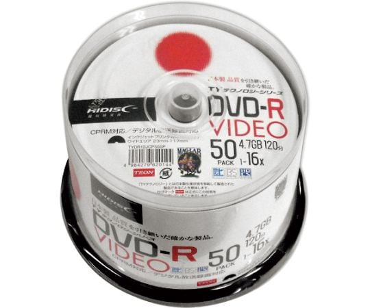 DVD-Rビデオ用 50枚パック TYDR12JCP50SP