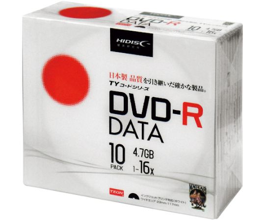 記録メディアDVD-Rデータ用 10枚 TYDR47JNP10SC