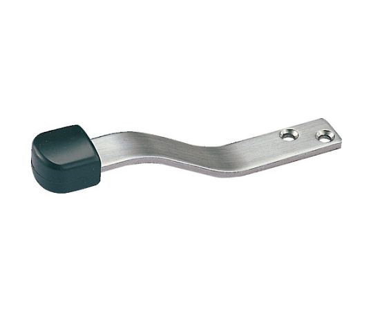 扉用戸当り　S型　ステンレス　ヘアーライン　黒ゴム