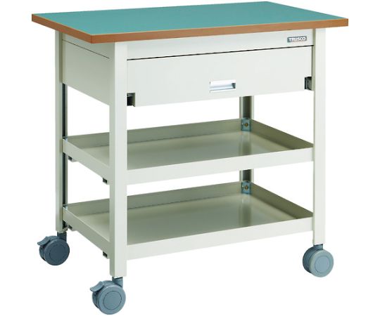 天板付ワゴン　両面引出し1段付　棚板2段　NG