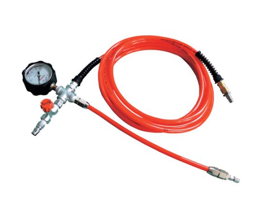 配管内止水用オプション 止水ボール用空気注入ホース 長さ10m（圧力計付）