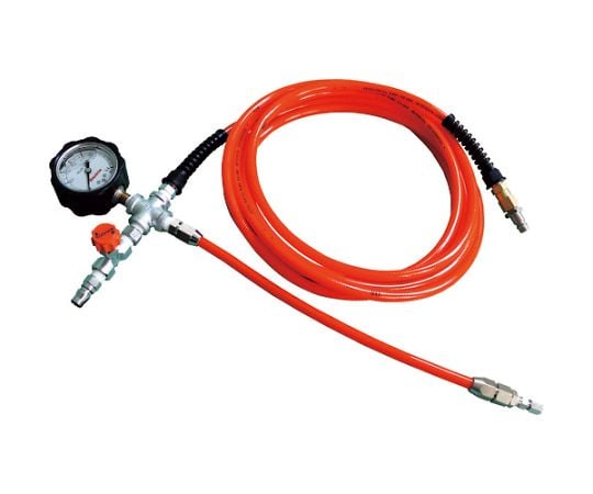 配管内止水用オプション 止水ボール用空気注入ホース 長さ5m（圧力計付）