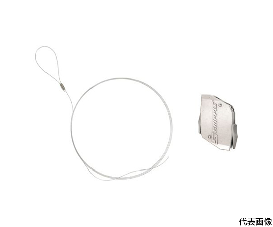 ワイヤーロープ エキスプレス No.1 + ループ（亜鉛メッキ） - 1m