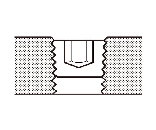 テーパー沈みプラグ SP2（スチール） 黒染め PT1/4 15個入