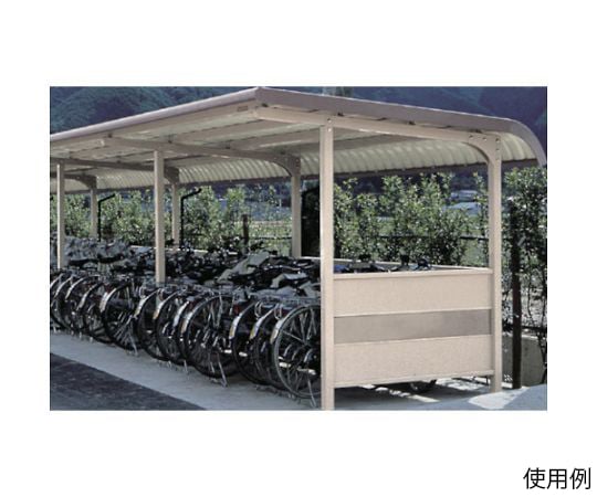 64-8784-38 ヨド自転車置場 YOKR-240-5 002 2連棟 YOKR-240-5-2X1