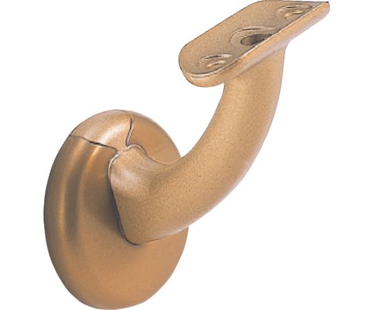 D-261　32・35Φ兼用脱着式壁半受ブラケット（カバー式）　ゴールド