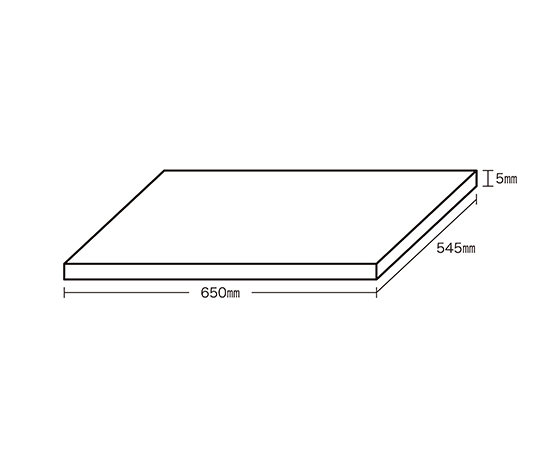 64-8812-54 アクリル 透明 5×545×650mm A000-5M 【AXEL】 アズワン