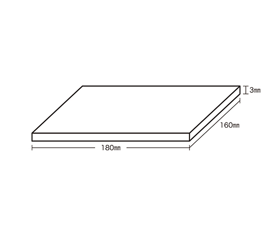 64-8812-63 アクリル 白 3×160×180mm A068-3US 【AXEL】 アズワン