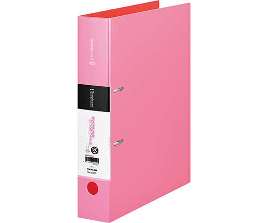 シンプリーズ　Dリングファイル　ピンク