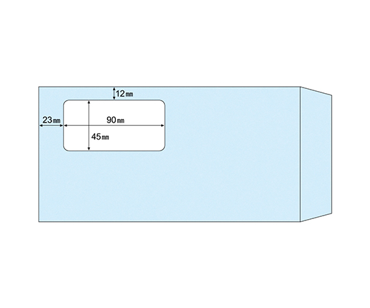 窓つき封筒　ブルー　MF04
