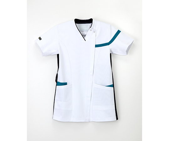 男女兼用スクラブ　Ｔネイビー+ターコイズ　BL