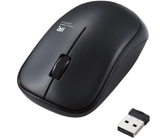 IRマウス ENELOシリーズ 無線 3ボタン 省電力 静音ボタン ブラック M-IR07DRSKBK
