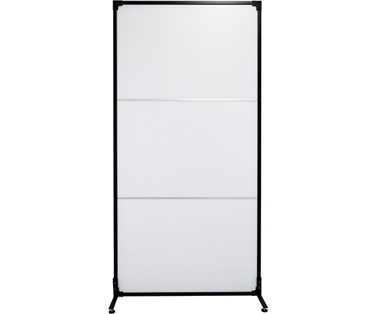 抗菌ウォール　軽量タイプ　アジャスター仕様　フルパネル　ブラック