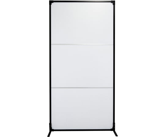 抗菌ウォール　軽量タイプ　キャスター仕様　フルパネル　ブラック