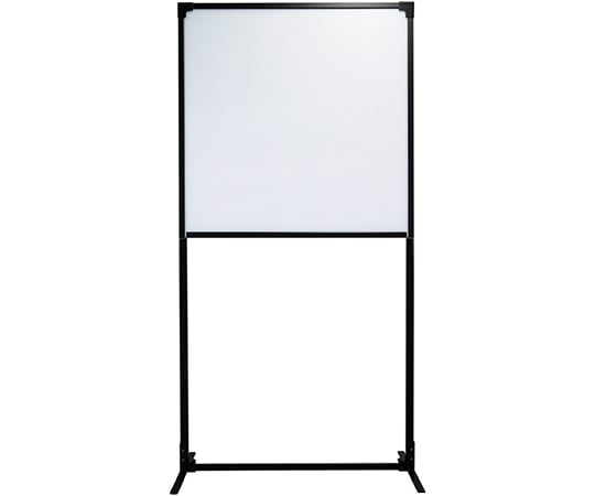 抗菌ウォール　軽量タイプ　キャスター仕様　ハーフパネル　ブラック