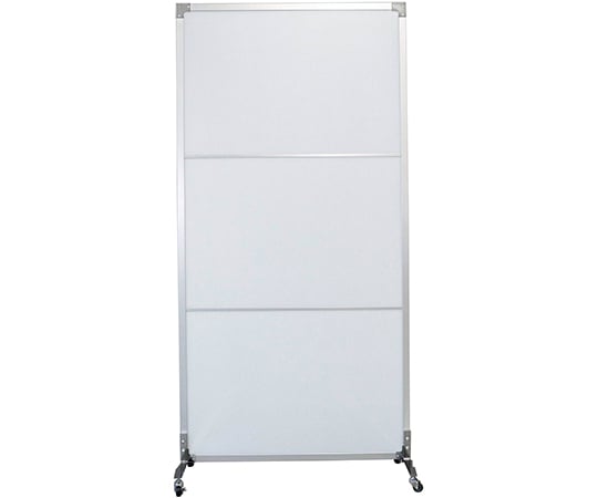 抗菌ウォール　軽量タイプ　キャスター仕様　フルパネル　シルバー