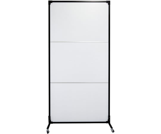 抗菌ウォール　軽量タイプ　キャスター仕様　フルパネル　ブラック