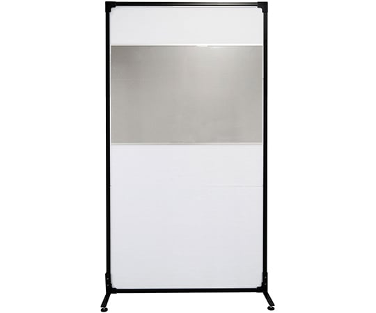 抗菌ウォール　軽量タイプ　アジャスター仕様　フル（透明窓付き）パネル　ブラック