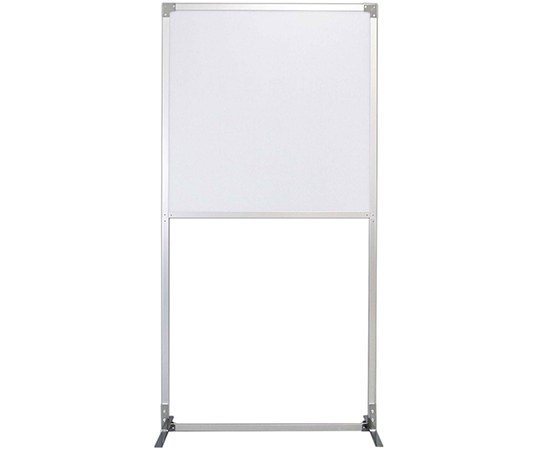 抗菌ウォール　軽量タイプ　キャスター仕様　ハーフパネル　シルバー