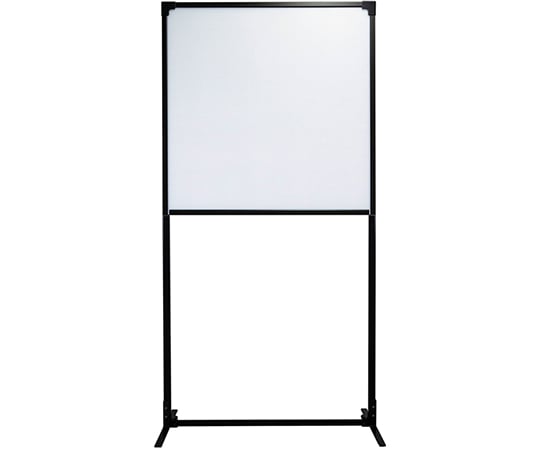 抗菌ウォール　軽量タイプ　キャスター仕様　ハーフパネル　ブラック