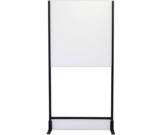 抗菌ウォール　高剛性タイプ　アジャスター仕様　ハーフパネル　ブラック