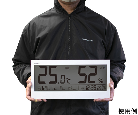 64-8887-08 MAGデジタル温度湿度計 ビックメーター TH-107 WH-Z 【AXEL