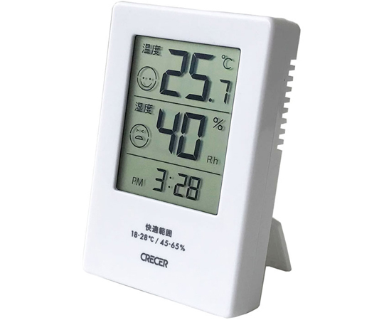 デジタル時計付温湿度計　100個入