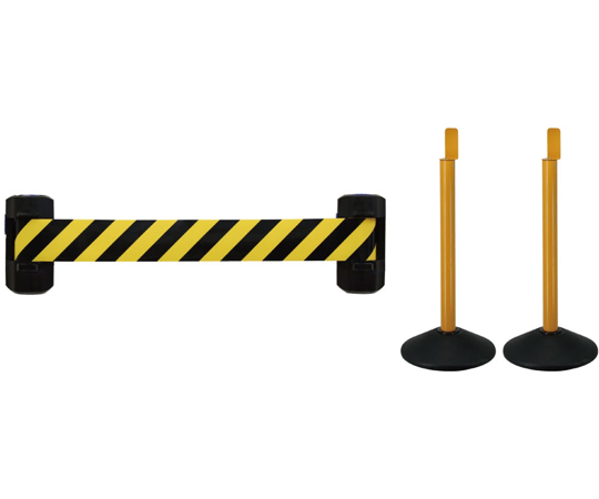 Wバリアリール　スタンドセット　（シートタイプ　黄/黒　トラ柄）　+　スタンド2本入り