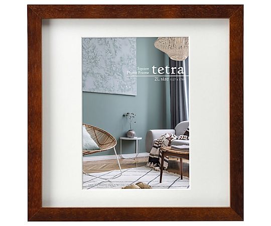 SQ額　テトラ　2L1面　ブラウン