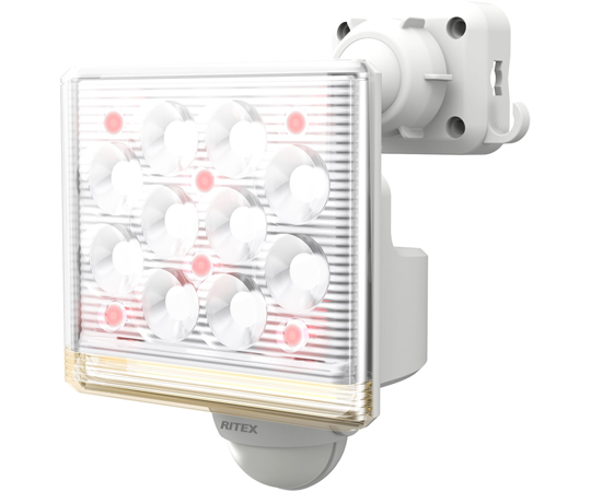 64-8900-92 12W×1灯 フリーアーム式 LEDセンサーライト リモコン付 LED-AC1015