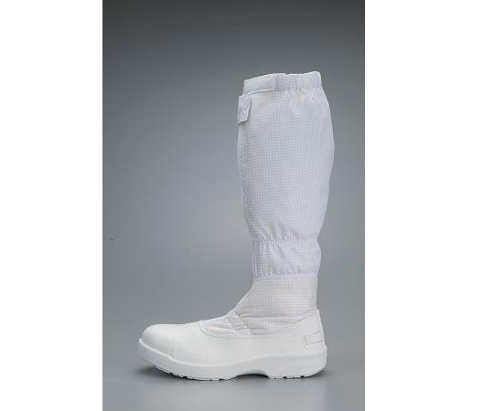 64-8903-13 クリーン安全ロングブーツ 白 23.5cm FS664C-01 23.5