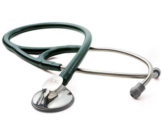 ADスコープ　プラチナムカーディオロジーステトスコープ　ダークグリーン