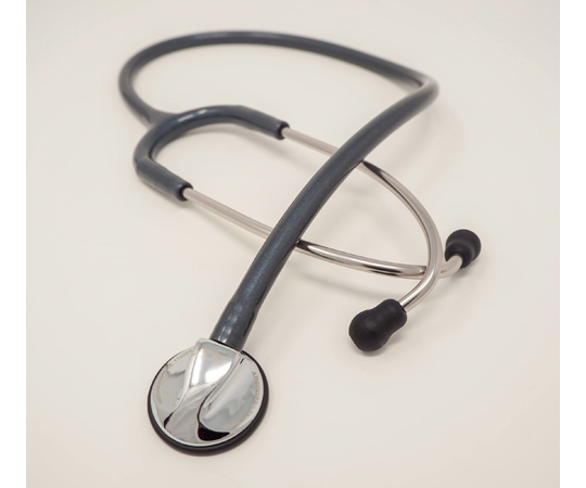 ADスコープ　プラチナムペディアトリックステトスコープ　パウダーブラックグレー