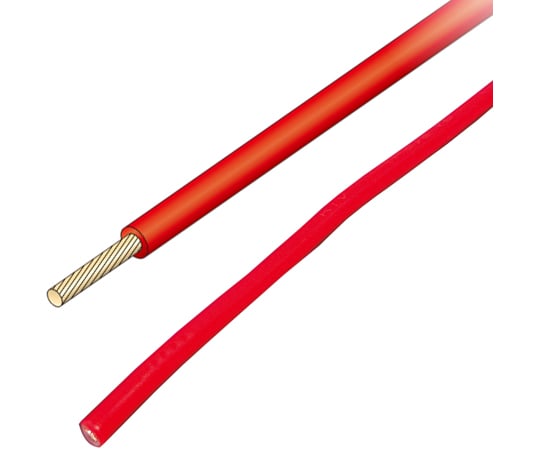 電気機器用ビニル絶縁電線 アカ 1巻（100M入）