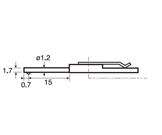 差し替え粗さ形状測定子（先端半径5um）（細穴・薄溝） 010 2512