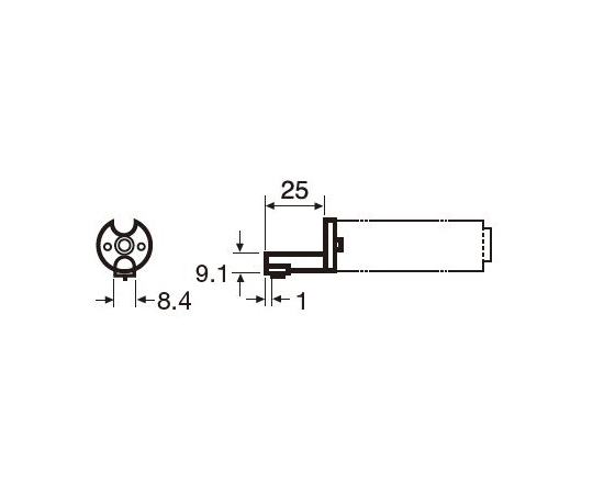 64-8964-02 ノーズピース（円筒用） E-WJ-S85A 【AXEL】 アズワン