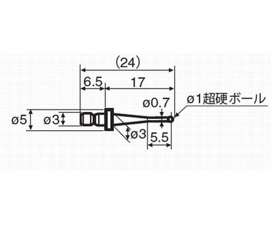 64-8963-52 RONDCOM用測定子（小穴） 65.5mm EM46000-S301 【AXEL