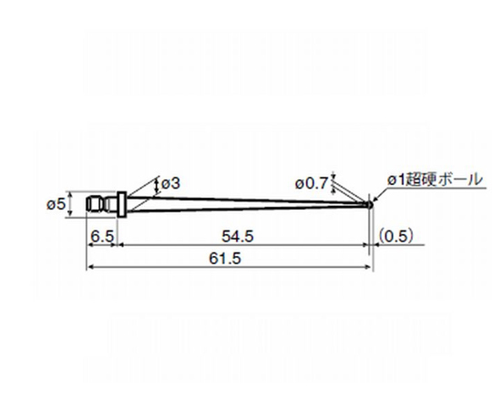 64-8963-52 RONDCOM用測定子（小穴） 65.5mm EM46000-S301 【AXEL