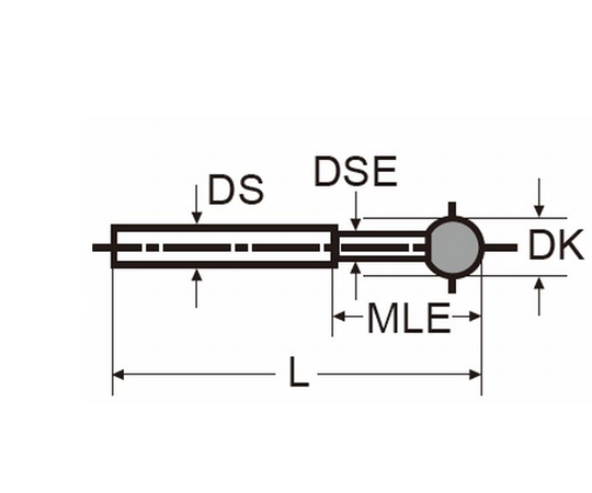 64-8961-29 M5 極小径ボールスタイラス（HSS用）（超硬シャフト