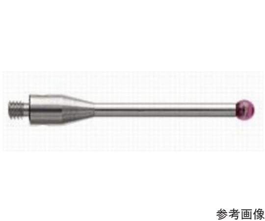 M3　ボールスタイラス（超硬シャフト、ルビーボール）　全長30mm