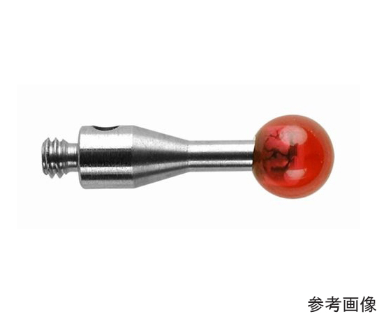 ルビーボールスタイラス（ステンレスシャフト）　全長10mm　先端径φ5