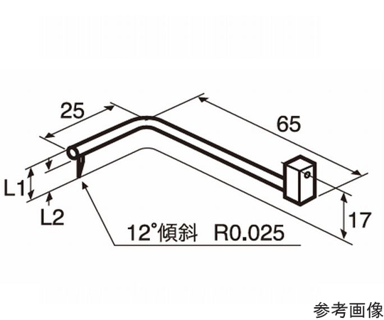 輪郭用触針（一般オフセット測定）　先端長さ5mm　DM45088