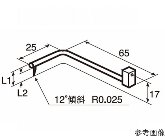 輪郭用触針（一般オフセット測定）　先端長さ1.5mm