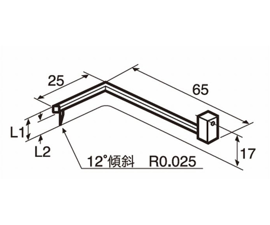 輪郭用触針（一般オフセット測定）　先端長さ1.5mm