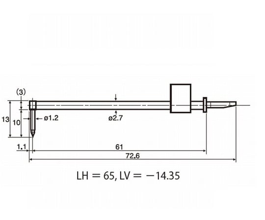 S2000DX/SD用差し替え測定子（汎用測定子）